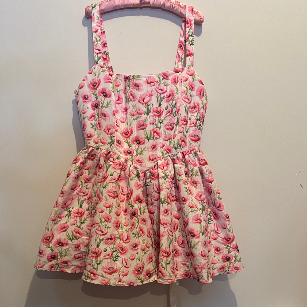 Dolls Kill Sugar Thrillz MAGIC MOVES CORSET DRESS - FLORAL Dress size 1X NWt
